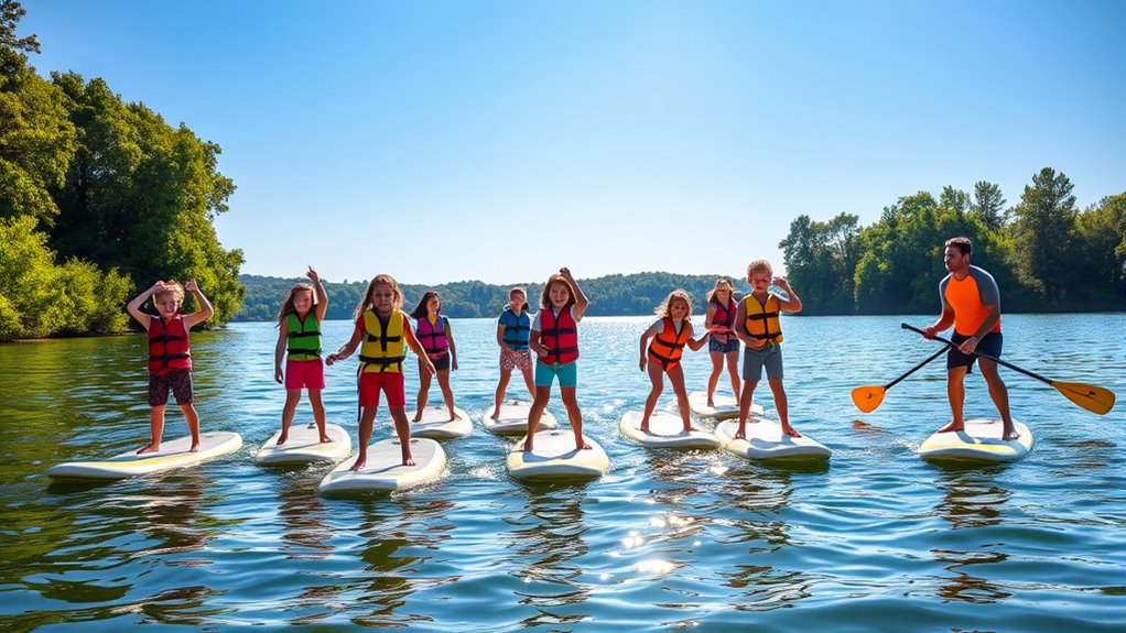 safe paddleboarding for kids
