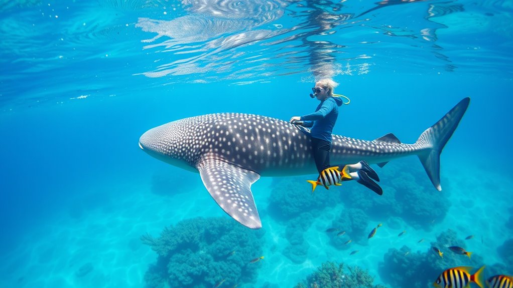 safe whale shark snorkeling