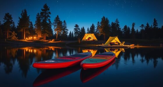 sup camping overnight trips