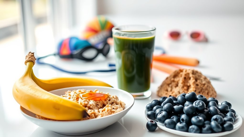 swimmer nutrition pre post workout