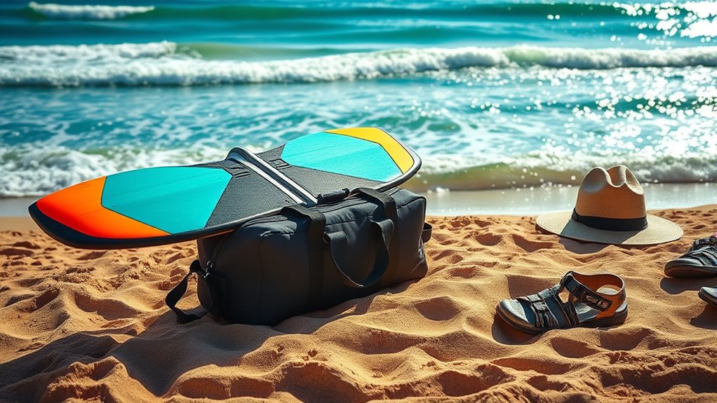 travel ready wingsurf gear organization