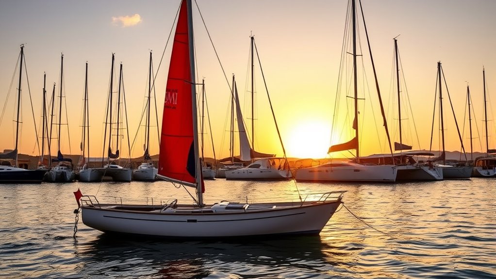 variety of sailboat types