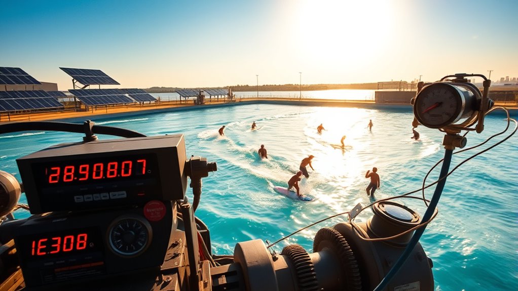 wave pool energy analysis
