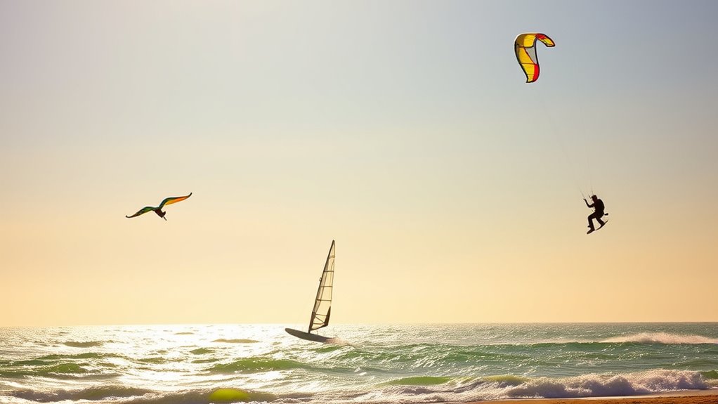 wingsurfing versus traditional water sports