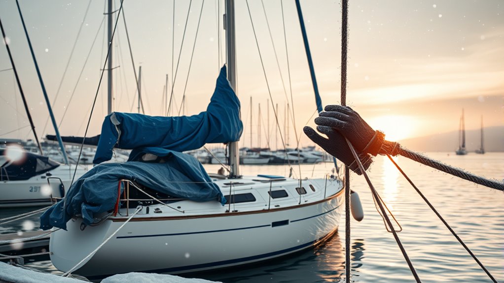 winterize and protect sailboat