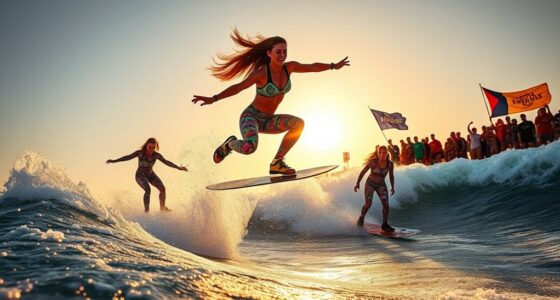 women wakeboarding influential events