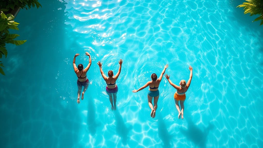 yoga and aqua aerobics