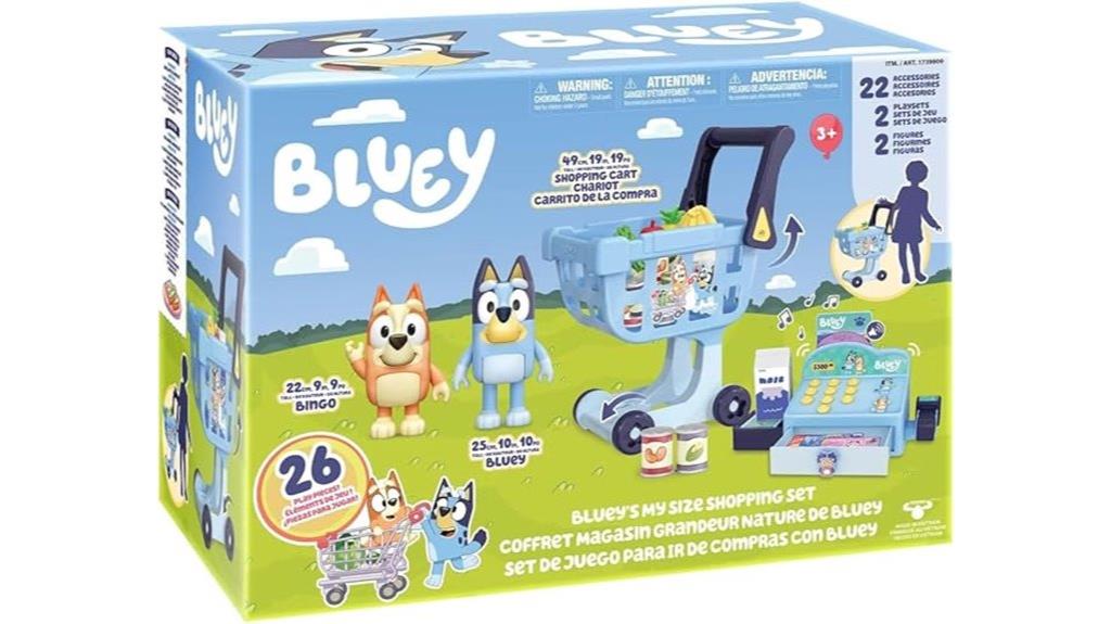 bluey s kids shopping set