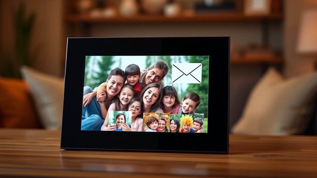 digital frames with email sharing