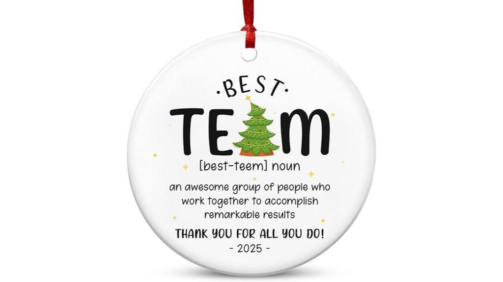 team gifts christmas ornaments