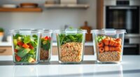 top glass meal containers
