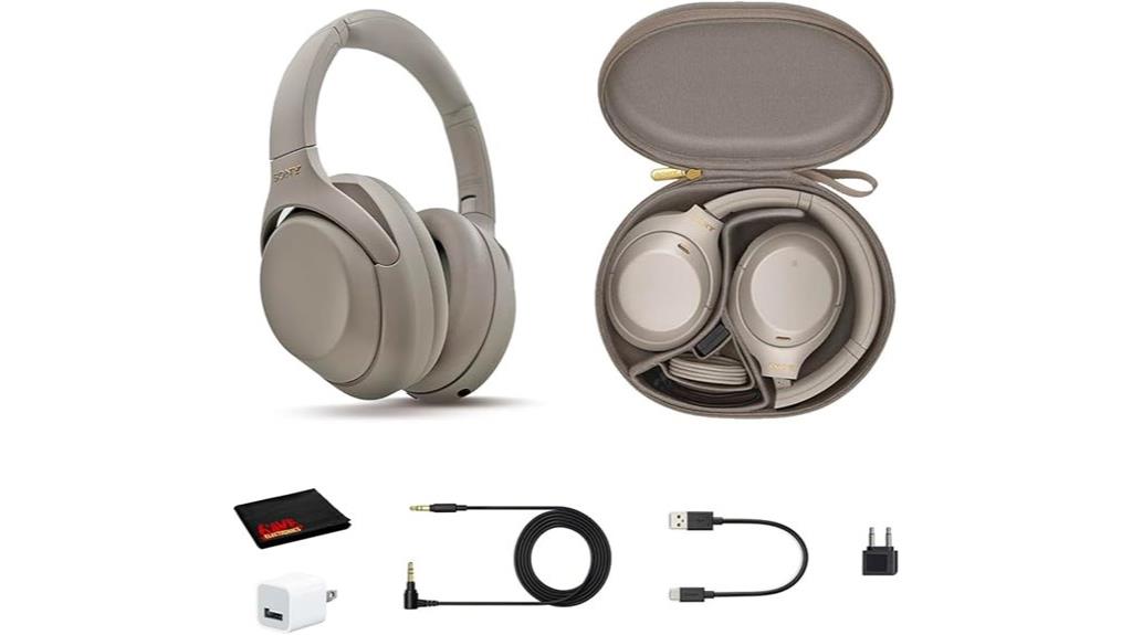wireless noise canceling headphone bundle