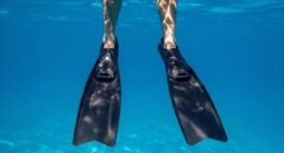 ankle saving diving fin technique