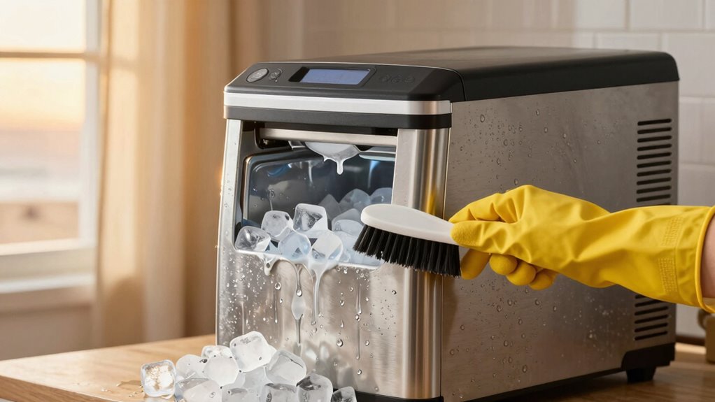 clean ice maker regularly