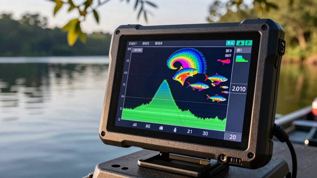 fish finder frequency selection