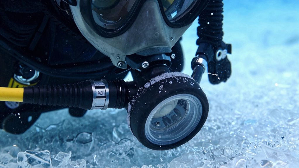 freezing causes regulator freeflow
