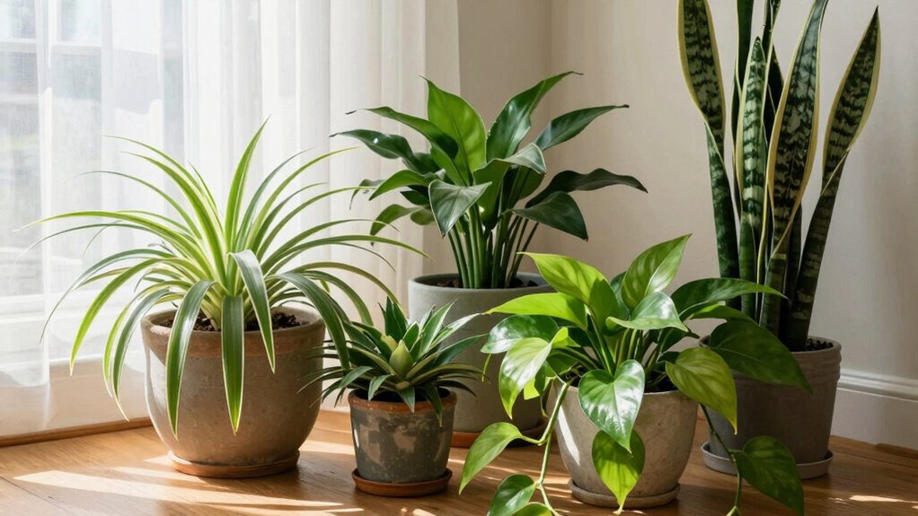 natural air purifying houseplants