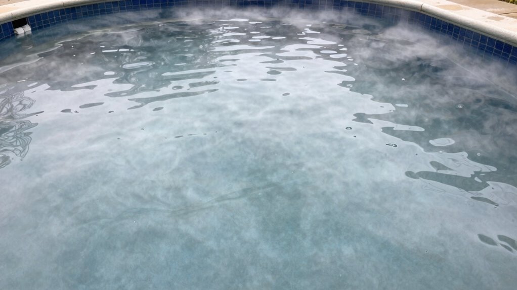 residual chlorine causes cloudiness