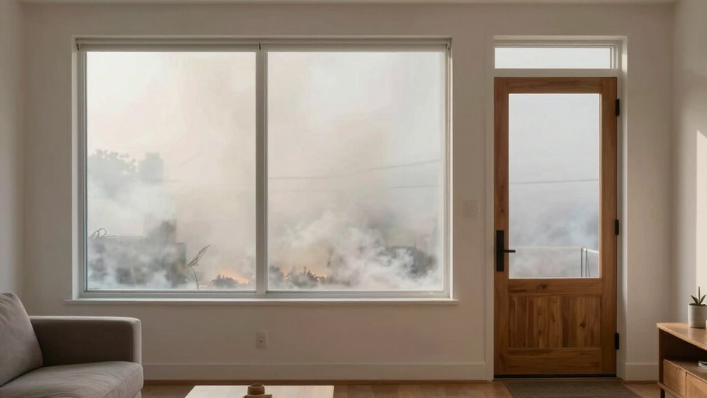 seal gaps to block smoke