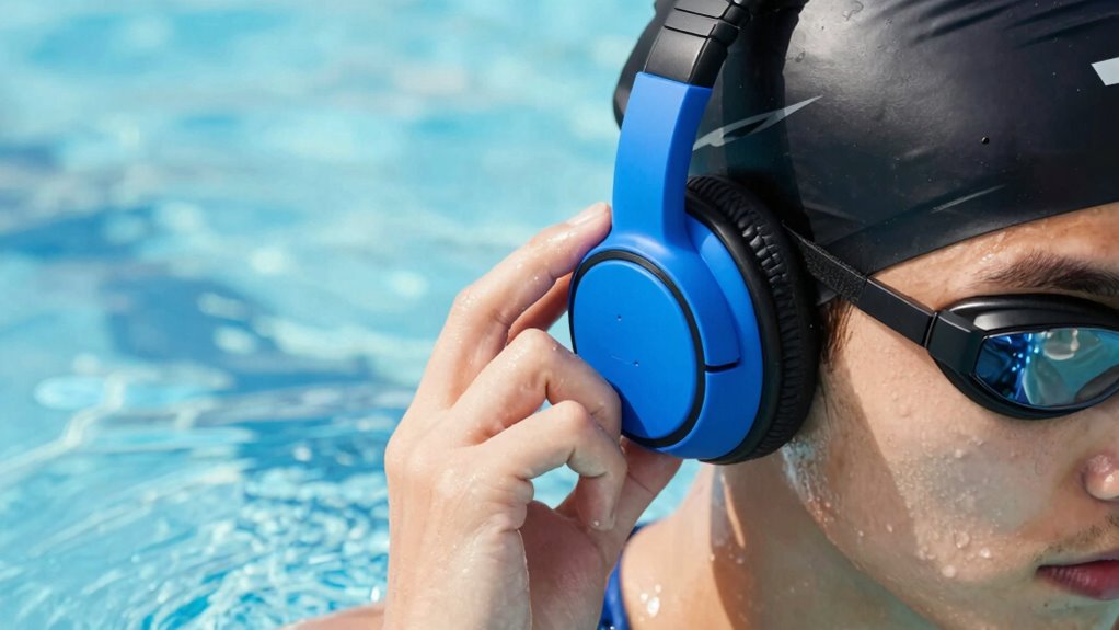 secure comfortable swim headphones