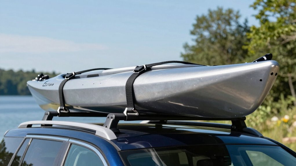 secure kayak with one strap