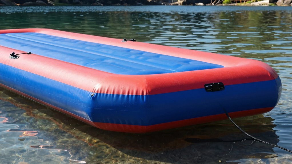 stable inflatable dock features