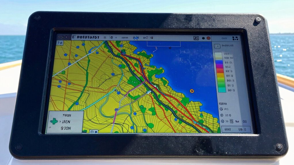 sun readable marine chart displays