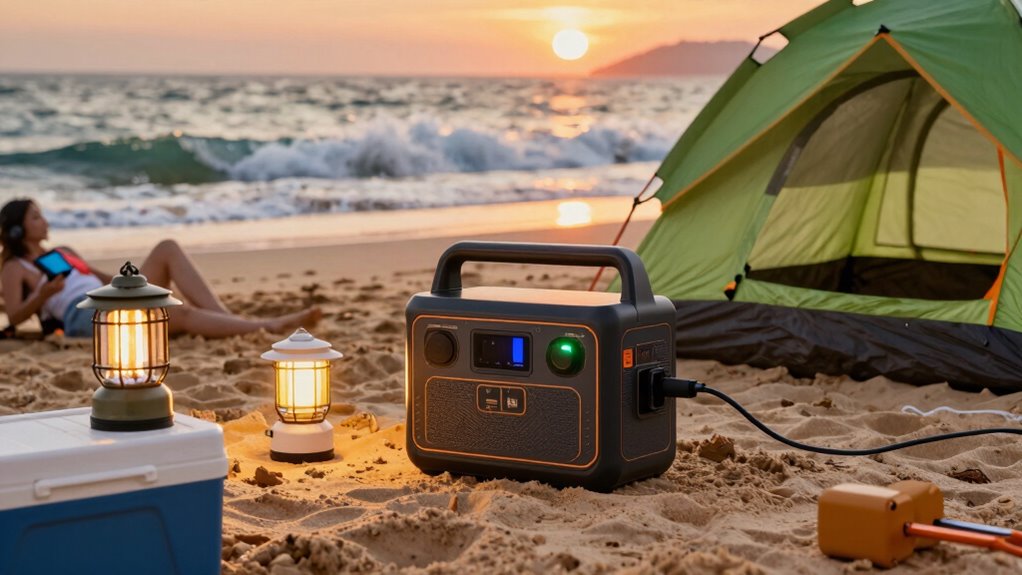 top beach camping power stations