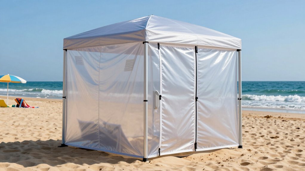 top beach shower shelters