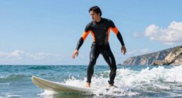 top chest zip surf wetsuits