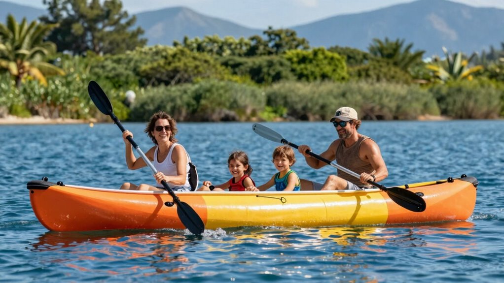top family inflatable canoes