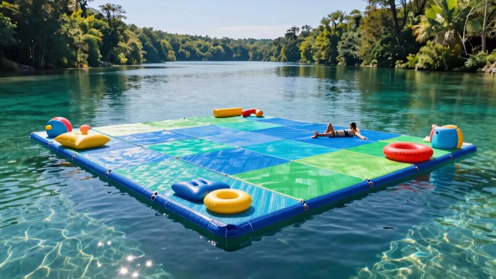 top floating water mats