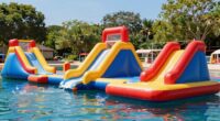top inflatable dock slides