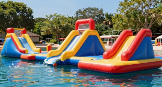 top inflatable dock slides