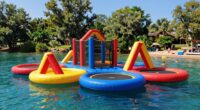 top inflatable lake trampolines