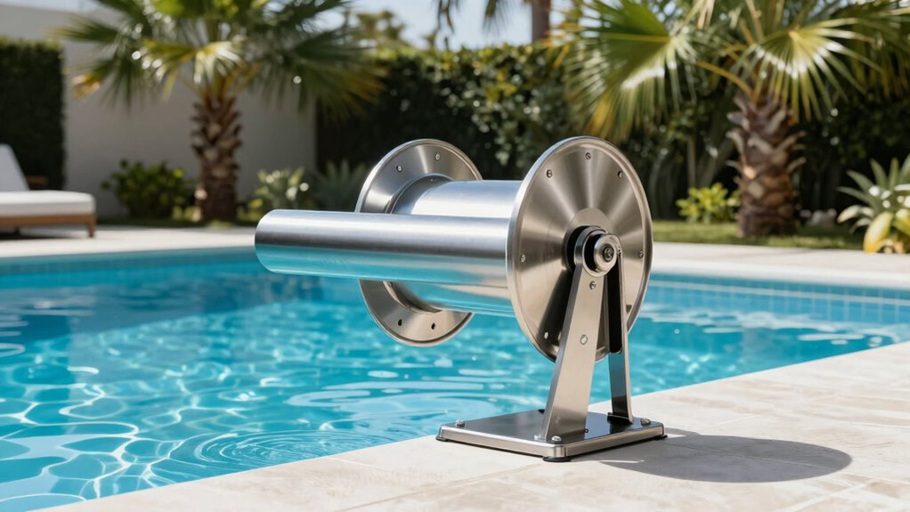 top pool cover reel systems