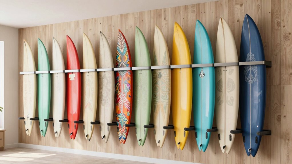 top wall mounted surfboard racks