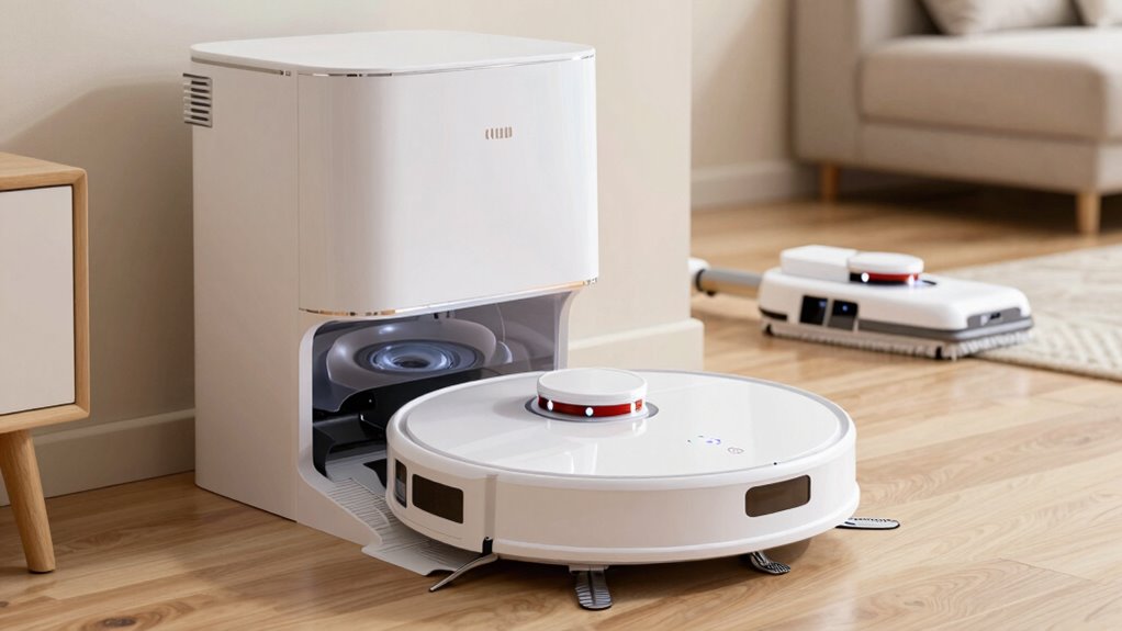 vacuum mopping self emptying