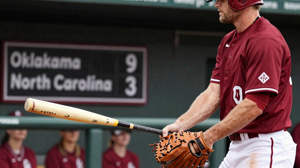 Oklahoma defeats North Carolina 9-3 in Game 1 of the MCWS finals