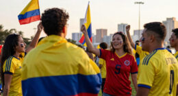 Thousands of Colombian Fans Gather at Bayfront Park Before Portugal Match