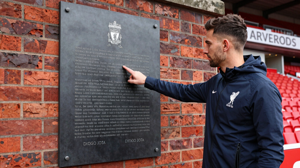 Liverpool unveil permanent Anfield memorial for Diogo Jota and his brother before first anniversary of death
