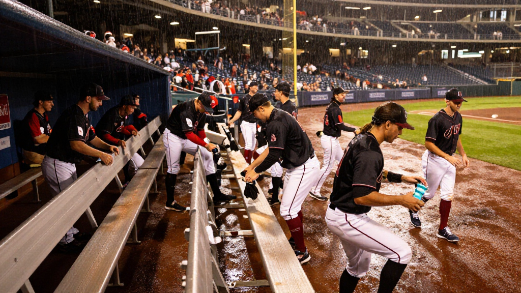 Benches Clear During Chaotic Rain Delay In Guardians-Diamondbacks Game