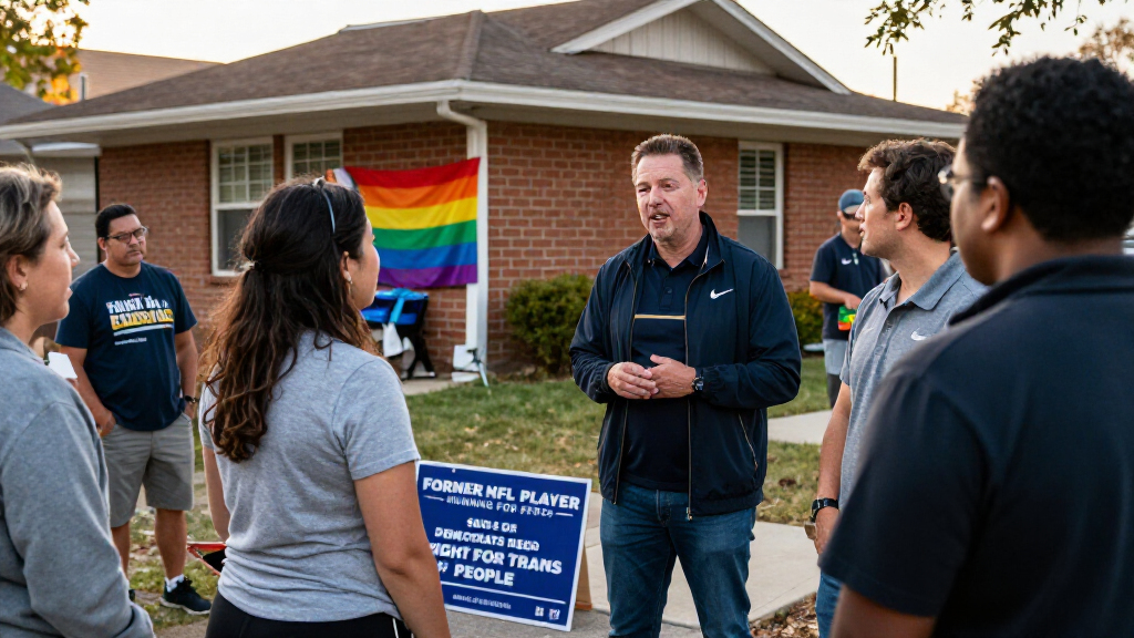 Former NFL Player Running For Office Says Democrats Need To Fight For Trans People